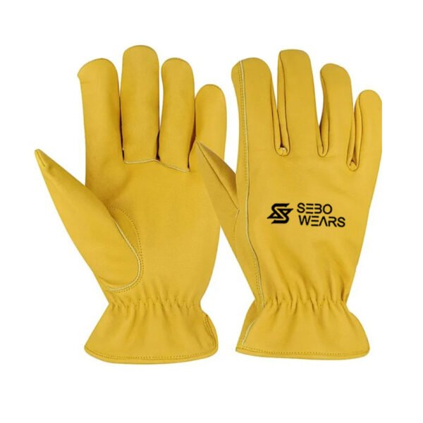 Driving Gloves Cowhide Grain Leather