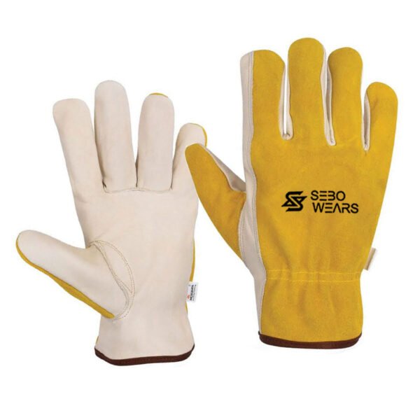 Driving Gloves Goat Skin Leather Palm