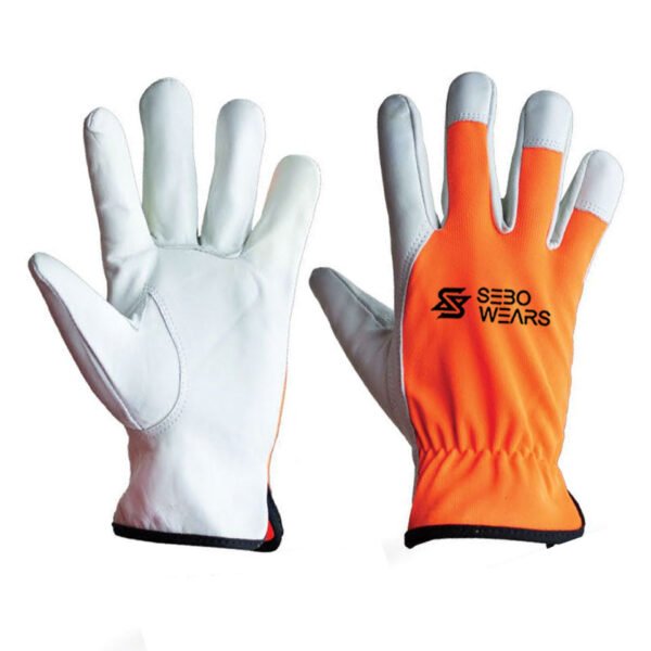Driving Gloves Hi-Viz Fabric