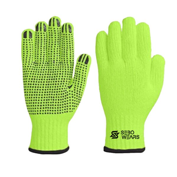 Dotted Gloves PVC Cotton Dotted