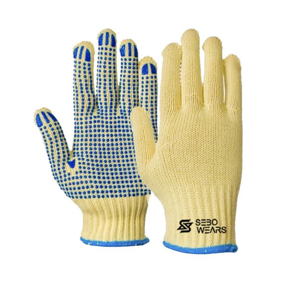 Dotted Gloves PVC Front Dotted