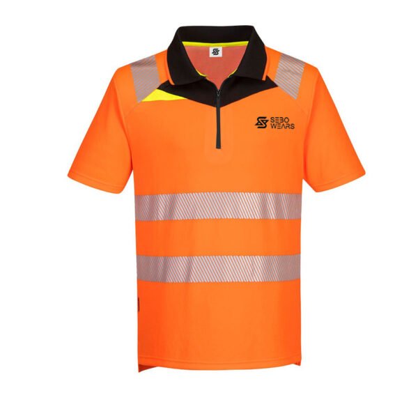 Works Polo Shirts Hi-Vis Reflective Works Shirts