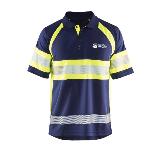 Works Polo Shirts Hi-Vis Reflective Works Shirts