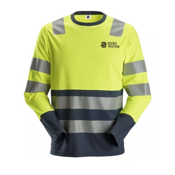 Works T-Shirts Hi-Vis Long Sleeves Works Shirts