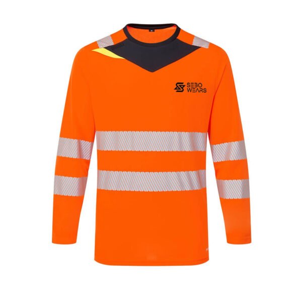 Works T-Shirts Hi-Vis Long Sleeves Works Shirts