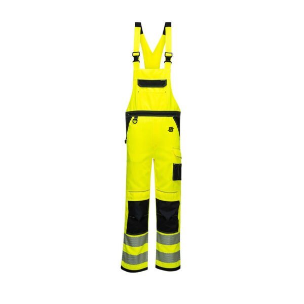 Work Hi-Vis Bib and Brace Safety Work Dungarees