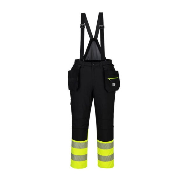 Work Hi-Vis Winter Bib and Brace Work Dungarees