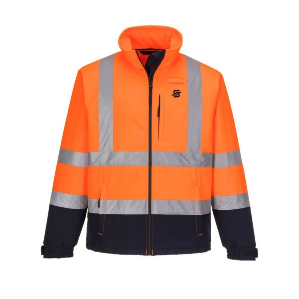 Work Hi-Vis Jackets Contrast Soft-shell Work Jacket