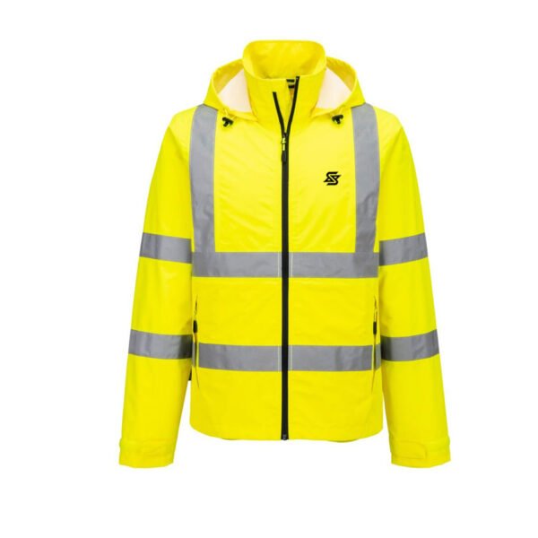 Work Hi-Vis Rain Jackets Lightweight Safety Work Jacket